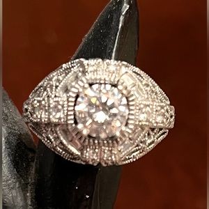 Beautiful SS/ Cz diamond ring